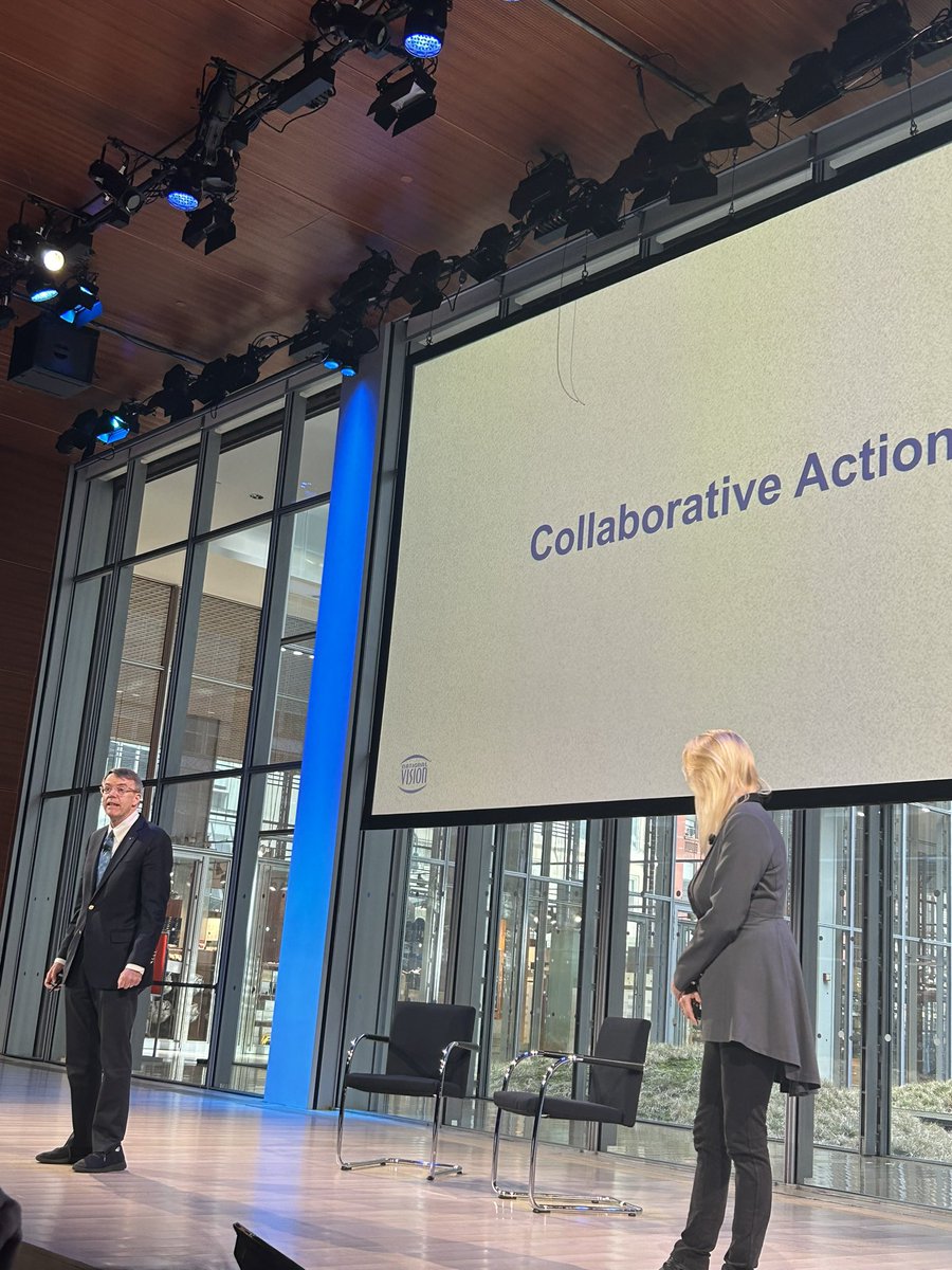VisionMonday's tweet photo. Reade Fahs and Jacqueline Grove from @NVIofficial discuss collaborative action to help bring vision care to everyone, and how organizations can get customers involved #VMSUMMIT https://t.co/RpJYZeecOb