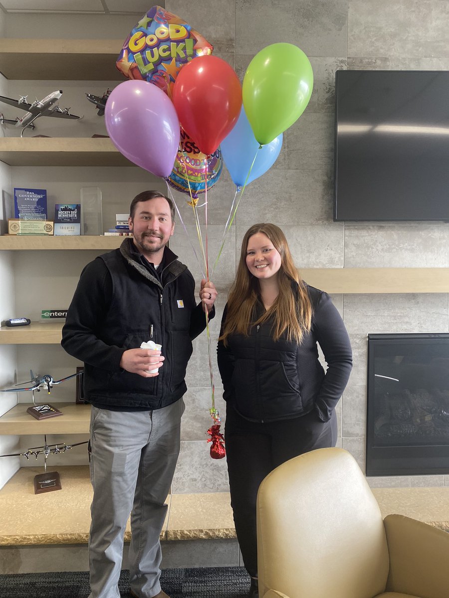 flymankato's tweet photo. Congratulations to our Assistant Chief Flight Instructor Alexandra Flykt! Thanks for all you have done for North Star Aviation and your students, we wish you the best of luck at Endeavor Air! https://t.co/PY0SRvE3Vz