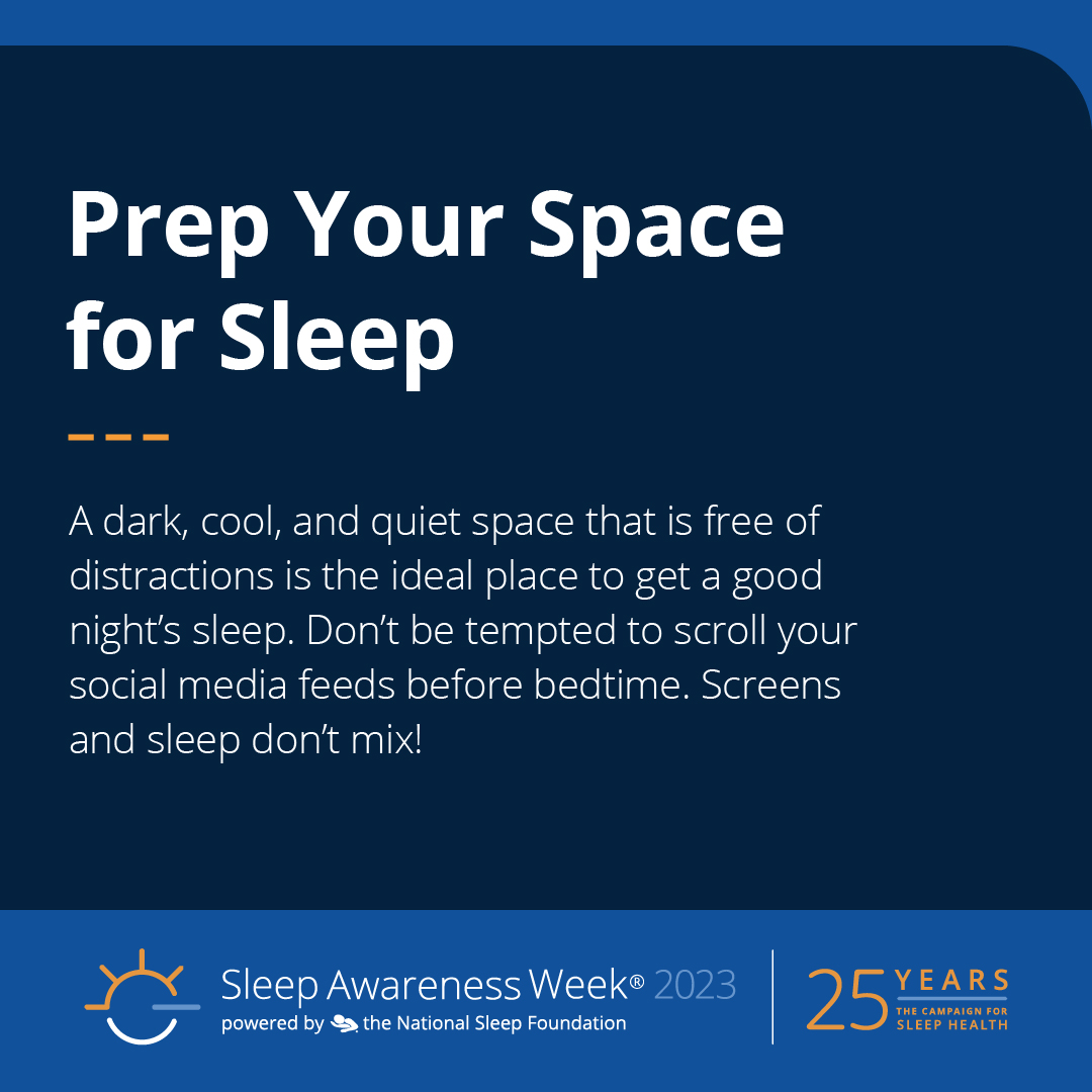 What you do in the evenings can be critical to your quality of sleep. Making a few small changes to your evening routine will set you up for a night of healthy, restorative sleep.

Use these tips to learn more: thensf.org/healthy-sleep-…