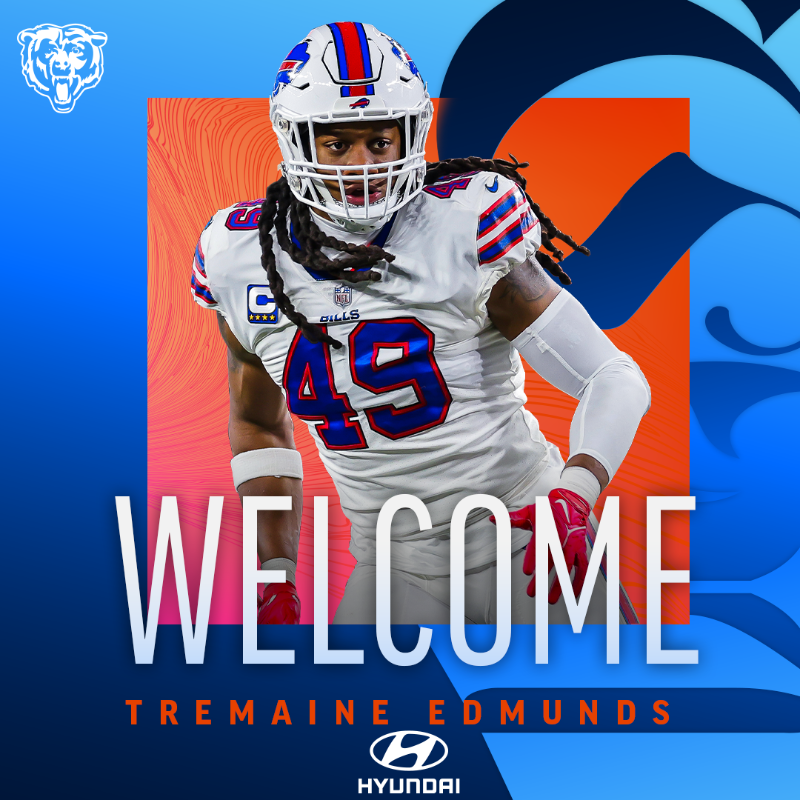 ChicagoBears's tweet photo. The newest Monster of the Midway 😈

Welcome to the Windy City, @maine_savage23!