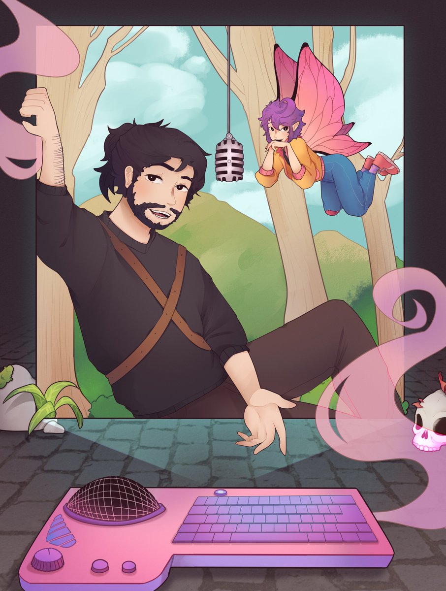 Don't look away now 🦋🦋

<a href="/DreamoireZine/">Dreamoire 🌿 Published</a> Is OUT and you can check out all the sick writing and fanart for free!! Hope yall enjoy it ^^

#Mcchillfanart #MichaelMcchill #dsmp #dsmpfanart #dreamoirezine