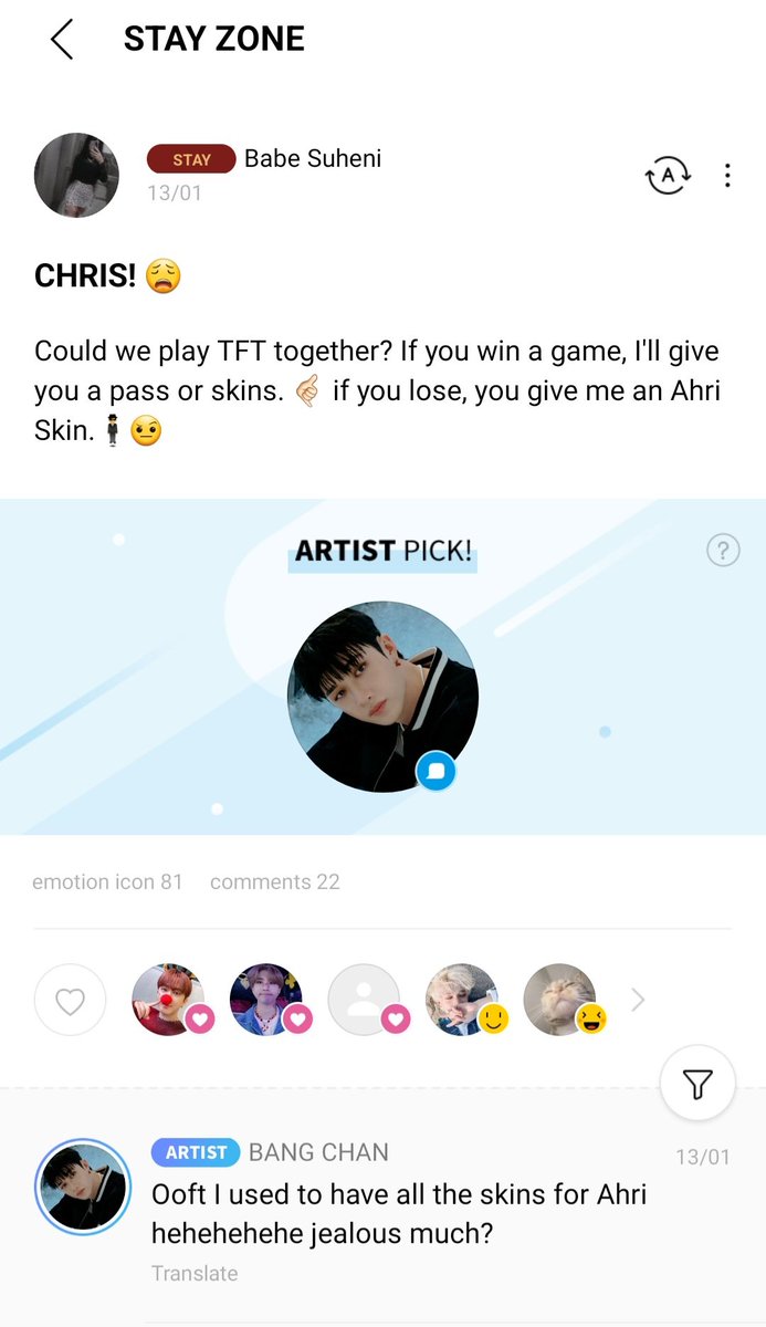 ebabnahc's tweet photo. Nunca compartí esto 
[🍒✨️💖✨️🐺]
El día que Chris entró a la comunidad por 1ra vez  y me respondió  ♡ `~•°  

-Te amo Chris, todavia me debes mi 
Skin de Ahri </3. https://t.co/Rr5zF0CxwT