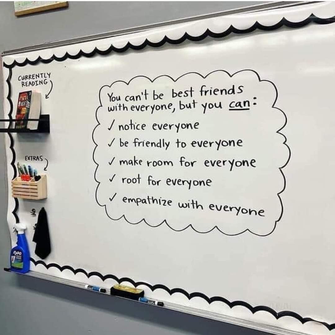 Bhulley3's tweet photo. A welcoming, safe and inclusive classroom starts with a good foundation #SEL #PJclassroom https://t.co/2zznF9kabf