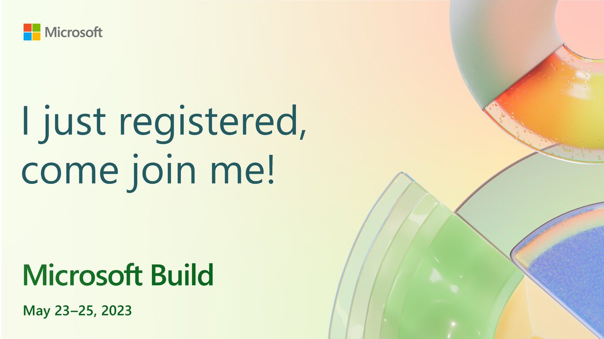 salman_tec's tweet photo. Excited to register for #MSBuild on May 23–24, 2023. The event includes learning about the latest @Microsoft technologies, connecting with other professionals, great opportunity to expand the knowledge and skills, and stay up-to-date with the latest trends.https://t.co/Cu8ZkH0jca https://t.co/Qw5ASRVX7Q