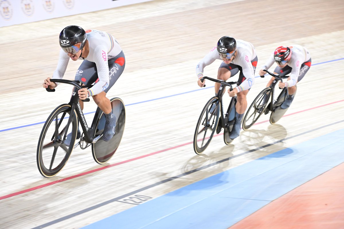 JCF_cycling's tweet photo. 2023UCI TRACK 　ネーションズ　カップ第2戦　カイロ大会
Day2

男子チームスプリント
日本は3位となり、銅メダル獲得。 https://t.co/TJHbaZSWN3