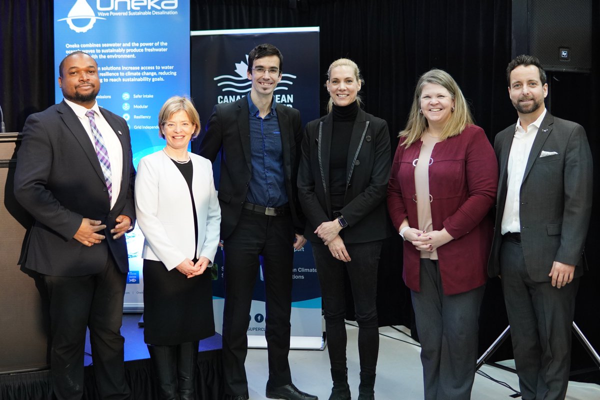 OnekaWater's tweet image. Yesterday, we welcomed Minister @PascaleStOnge_ , our MP @ElisabethBriere, the Deputy Mayor of the City of Sherbrooke Rais Kibonge, @CanadaOSC 's CEO Kendra MacDonald, as well as Guillaume Clairet from @H2O_Innovation to make the announcement of our $14.1M Glacier project.
