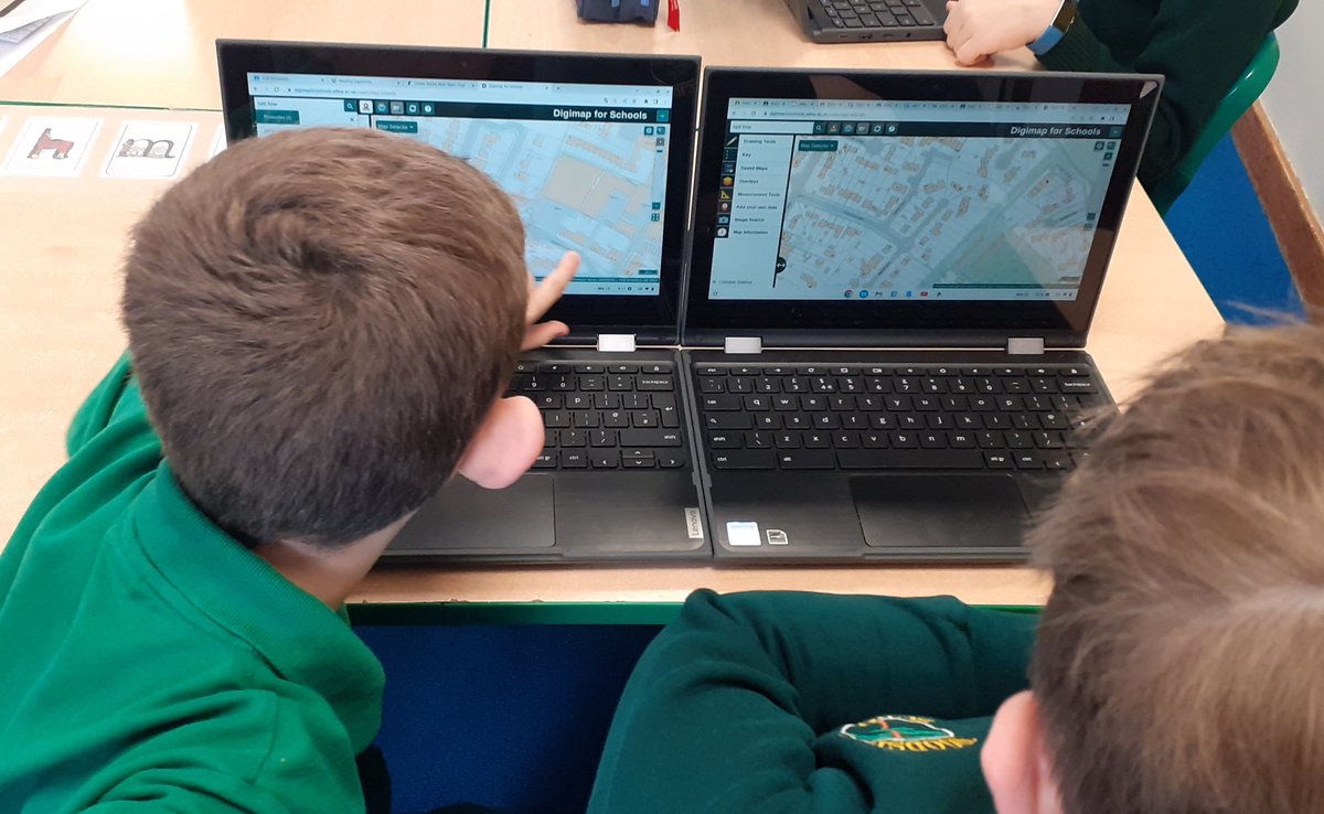 WoodsideJunior's tweet photo. Year 4 enjoyed using maps to show their knowledge of four-figure grid references, symbols and compass points. #digimaps #Geography https://t.co/XTyfpOLiq9