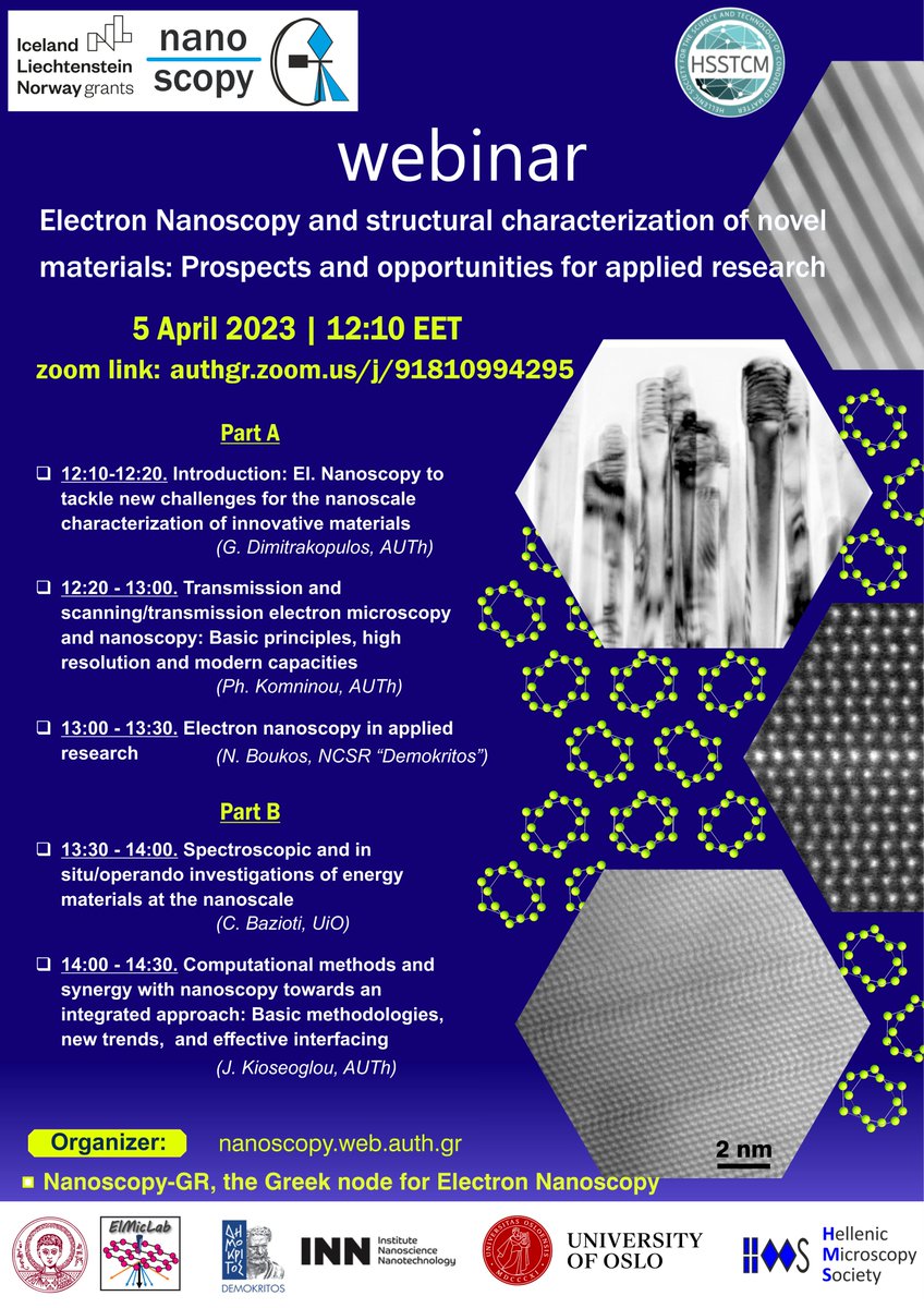 Nanoscopy GR (@nanoscopygr) on Twitter photo Mark the date! Our first Nanoscopy-GR webinar day will take place in three weeks on April 5th!! The title is "Electron Nanoscopy and structural characterization of novel materials: Prospects and opportunities for applied research". #electronmicroscopy Mark the date! Our first Nanoscopy-GR webinar day will take place in three weeks on April 5th!! The title is "Electron Nanoscopy and structural characterization of novel materials: Prospects and opportunities for applied research". #electronmicroscopy