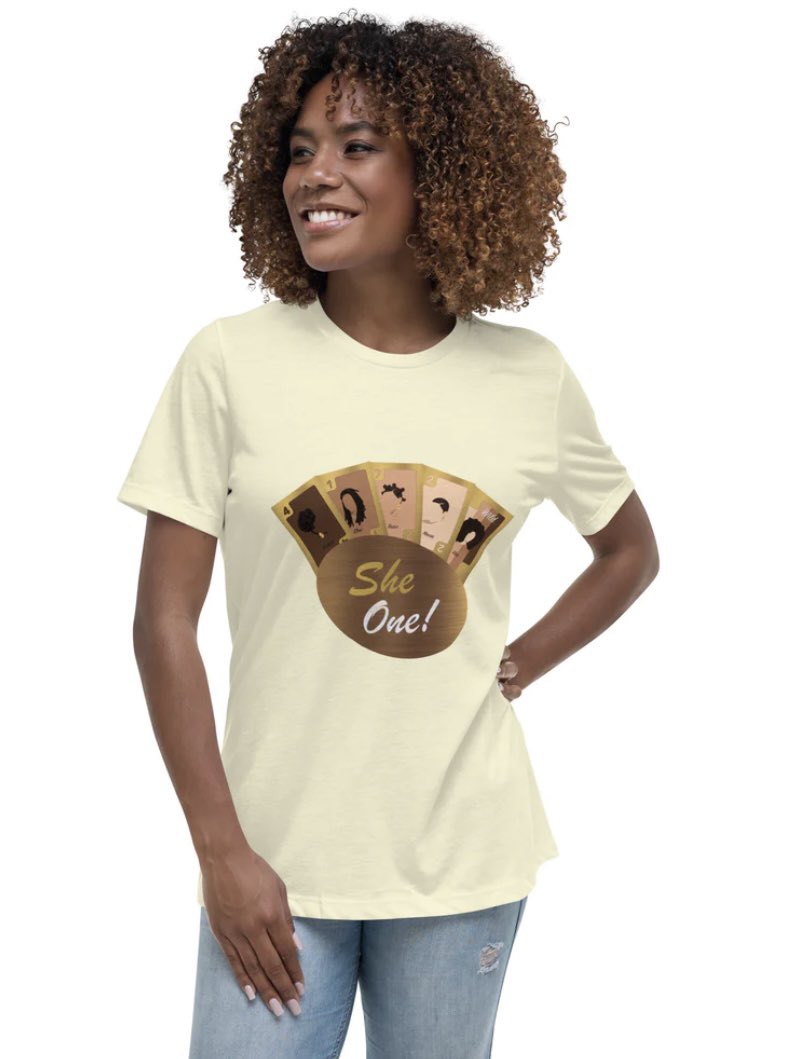 CChipsEnt's tweet photo. New TREAT🚨✨ Queens! In honor of #womenshistorymonth , our SHE ONE! Tees are here alongside our other “treats” LIVE on the site NOW!! Rep your Fav/ Future favorite game!! Plenty sizes! FREE SHIPPING ON ALL ORDERS 💖👑✨ #tshirtshop #cardgame #drinking #buyblack #AngelaBassett https://t.co/SpiOvObJUX