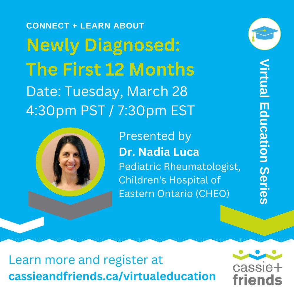 CAFsociety's tweet photo. Getting a new diagnosis can be scary and overwhelming- you are not alone! Connect, talk, relate and learn in our upcoming webinar about what to expect in the first year. Learn more and register here: https://t.co/w9sWGgZy8s https://t.co/FIv7rMrS1e