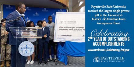 uncfsu's tweet photo. As we celebrate Chancellor @DarrellTAllison’s second anniversary, we would like to share some of the major milestones that @uncfsu has seen in this last year. 

Read more here: https://t.co/zWyRNNH4JB 
 
#faystate #BroncoPride #Chancellors2ndYear https://t.co/0aThNhBCJZ