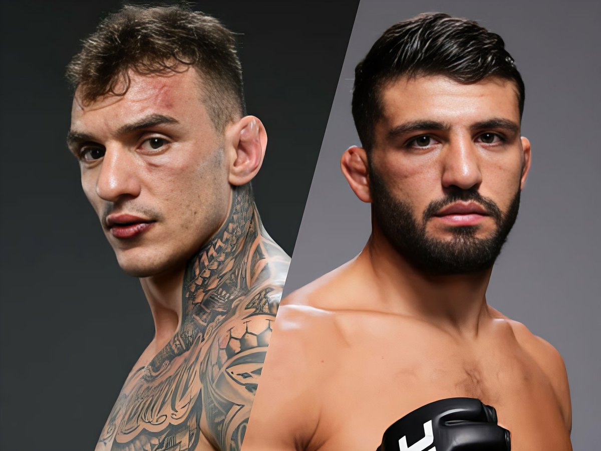 MMAmelotto's tweet photo. Renato Moicano e Arman Tsarukyan fazem o main event do UFC do dia 29 de abril, conforme o site "Telecomasia" apurou junto ao armênio. "Não gostei muito do casamento, pois gostaria de lutar com um cara acima de mim no ranking, mas é sempre bom liderar um evento", disse Tsarukyan. https://t.co/lYWMnz9sCo