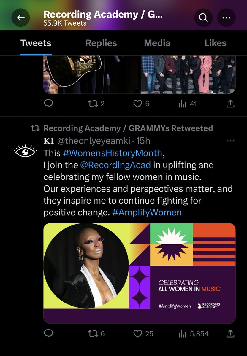 @RecordingAcad • just retweeted EYEAMKI 🎩🪄✨
#WomensHistoryMonth 
#AmplifyWomen