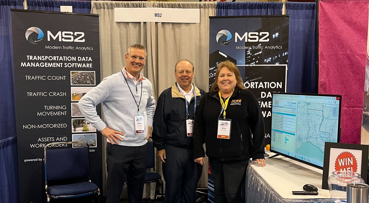#MS2soft congratulates Sheri Hughes from Louisiana Transportation Research Center, who won our TV at the 2023 Louisiana Transportation Conference.  Thank you for visiting our booth to learn about our Traffic Data Management systems!  #trafficdata #trafficanalysis #LTRC_Updates