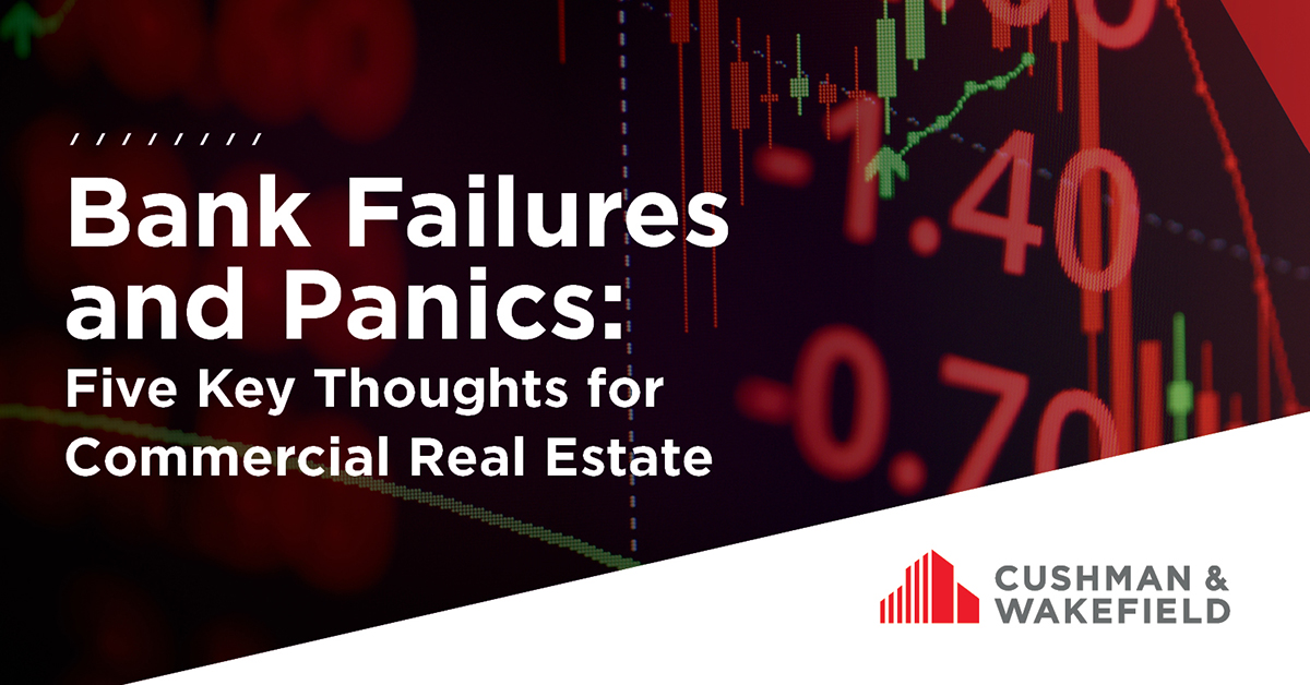 Given the recent collapse of a few mid-sized to small banks in the U.S., which has caused concerns over the potential for a financial crisis, Cushman & Wakefield Research provides its “first take” and some reassurance in a time of heightened uncertainty …
