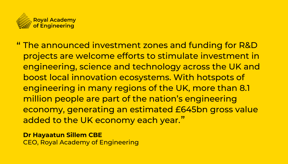 RAEngNews's tweet photo. "We welcome a holistic approach to supporting low carbon energy, and look forward to contributing to discussions on how nuclear plays a role alongside renewables, decarbonised grid systems and other energy technologies.” Read our full #Budget2023 response: https://t.co/ma3riH49oE https://t.co/fYPCJIHYJr