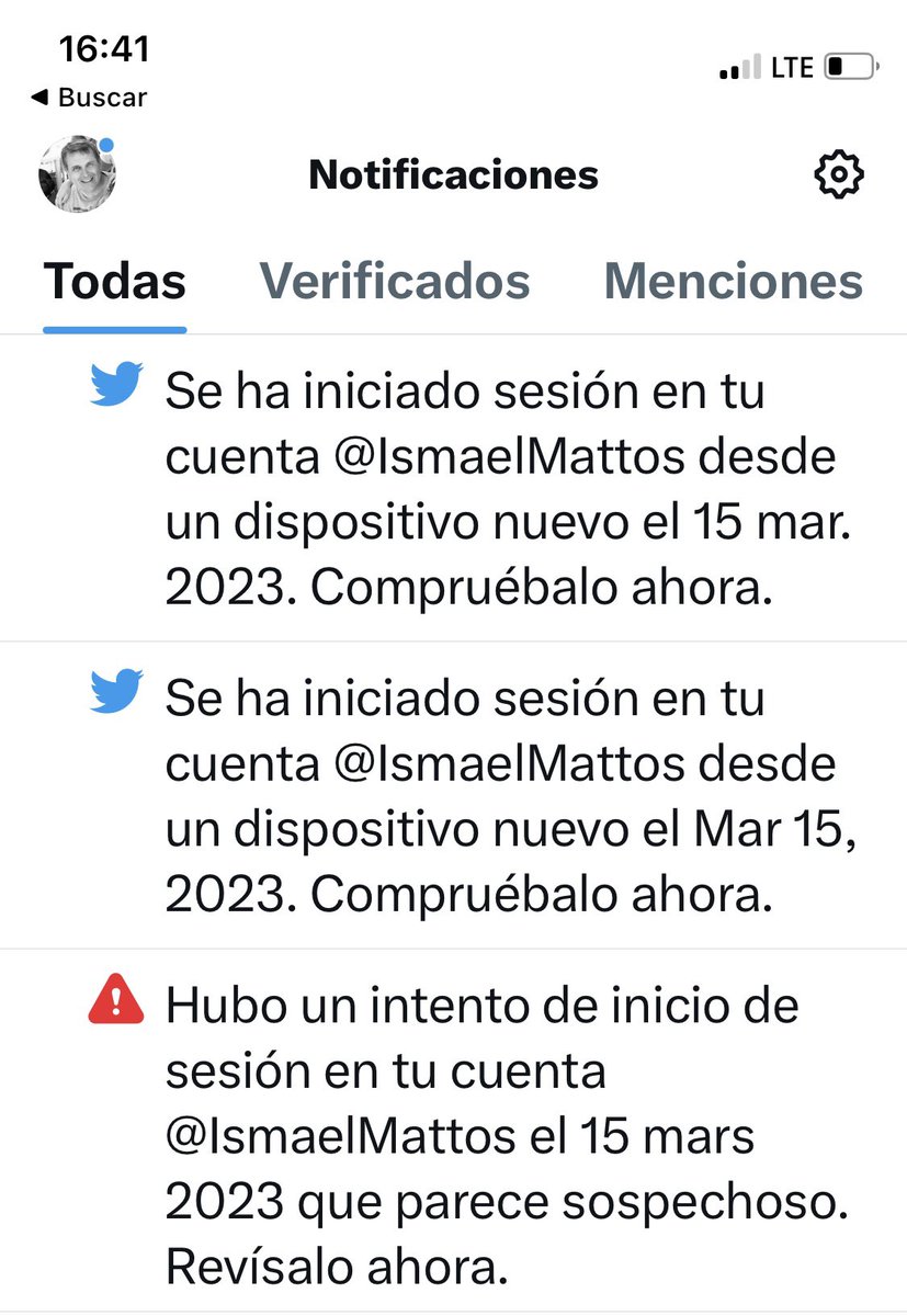 IsmaelMattos's tweet photo. Me intentaron hackear la cuenta, me siento importante! 😂 https://t.co/ffCGPPZpwq