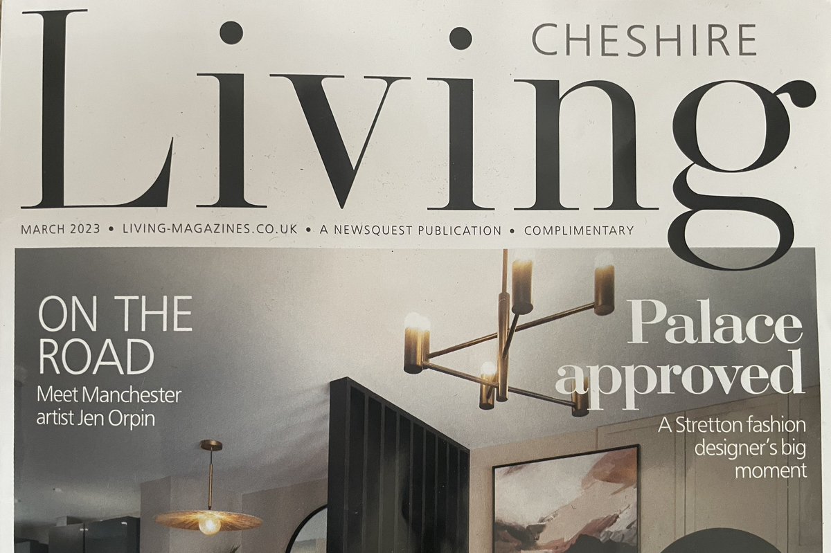 JenOrpinPainter's tweet photo. Thanks to @cheshirelivingmag for this three page feature in this months issue! Focusing on not just the journey by car but my own personal journey as an artist. 
#artist #painting #WomensArt #art #feature #northwest #Manchester #cheshire https://t.co/EUtJhWft97