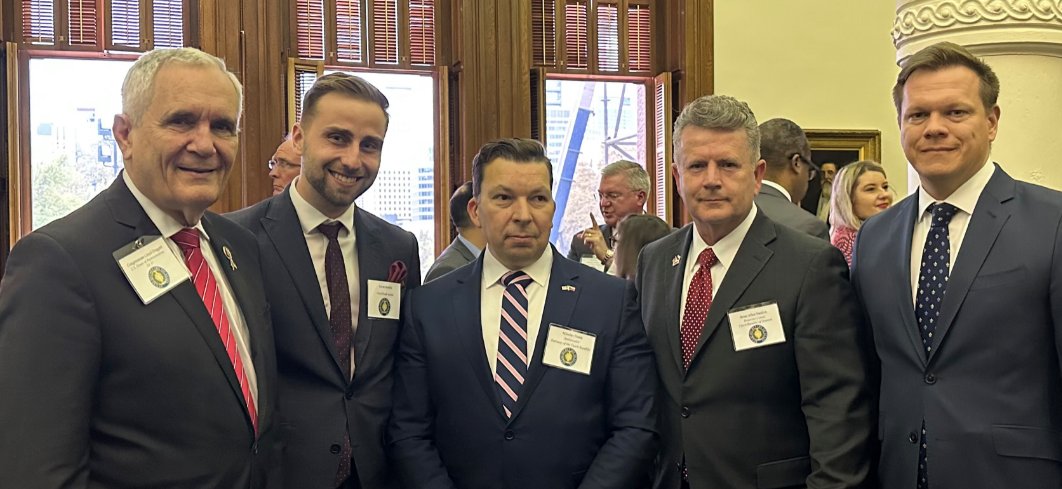 RepLloydDoggett's tweet photo. As Co-Chair of the #Czech Caucus pleased to help welcome the Trade Minister @JozefSikela &amp; @CzechEmbassyDC
Ambassador Miloslav Stašek to open @CzechTrade office in #Austin, also joined by Director Levan Bokeria, Hon. Consul @Brian_Vanicek and DCM @JanHavranek2. https://t.co/QoSuZbKgSq