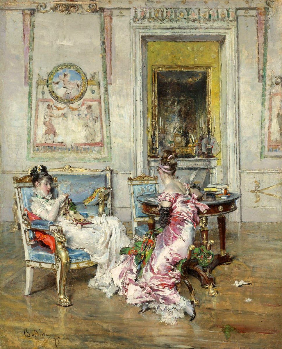 Ladies of the First Empire (1875), by Giovanni Boldini
#portrait #painting #fineart #italianpainter