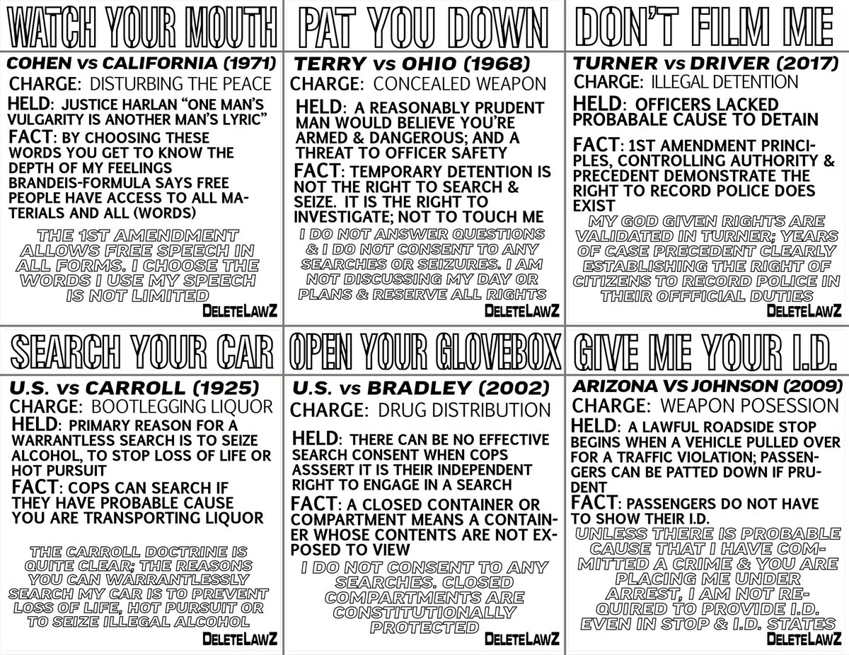 jose_delete's tweet photo. Get your free tri-fold here. Print one out today so you can get laughed at by police that pull you over.

*USE AT YOUR OWN RISK* I am not responsible for giggling, broken windows, and extra tickets for violations found while using it.
@DeletelawZ @DeleteLawzClips #otvo #bluelives https://t.co/TtFHw32WzE