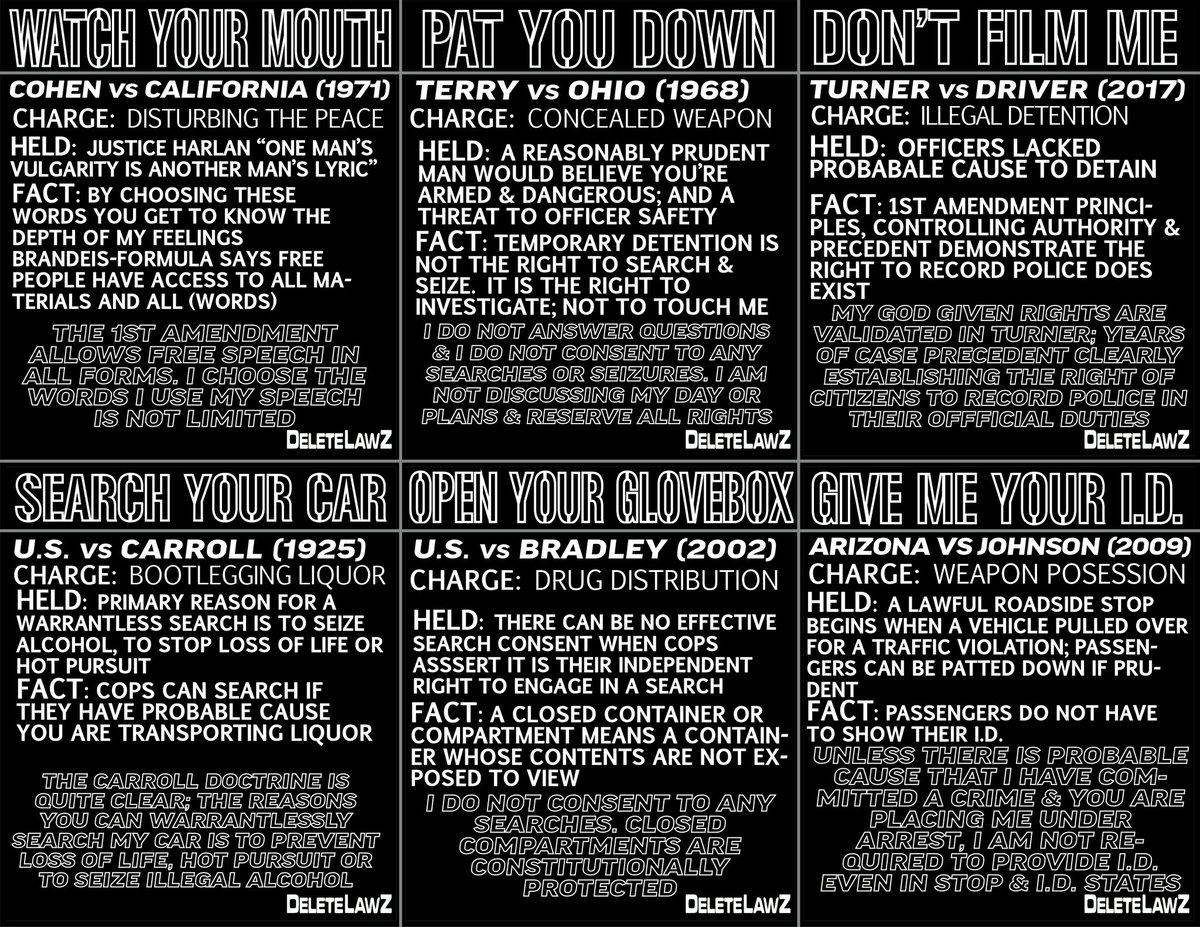 jose_delete's tweet photo. Get your free tri-fold here. Print one out today so you can get laughed at by police that pull you over.

*USE AT YOUR OWN RISK* I am not responsible for giggling, broken windows, and extra tickets for violations found while using it.
@DeletelawZ @DeleteLawzClips #otvo #bluelives https://t.co/TtFHw32WzE