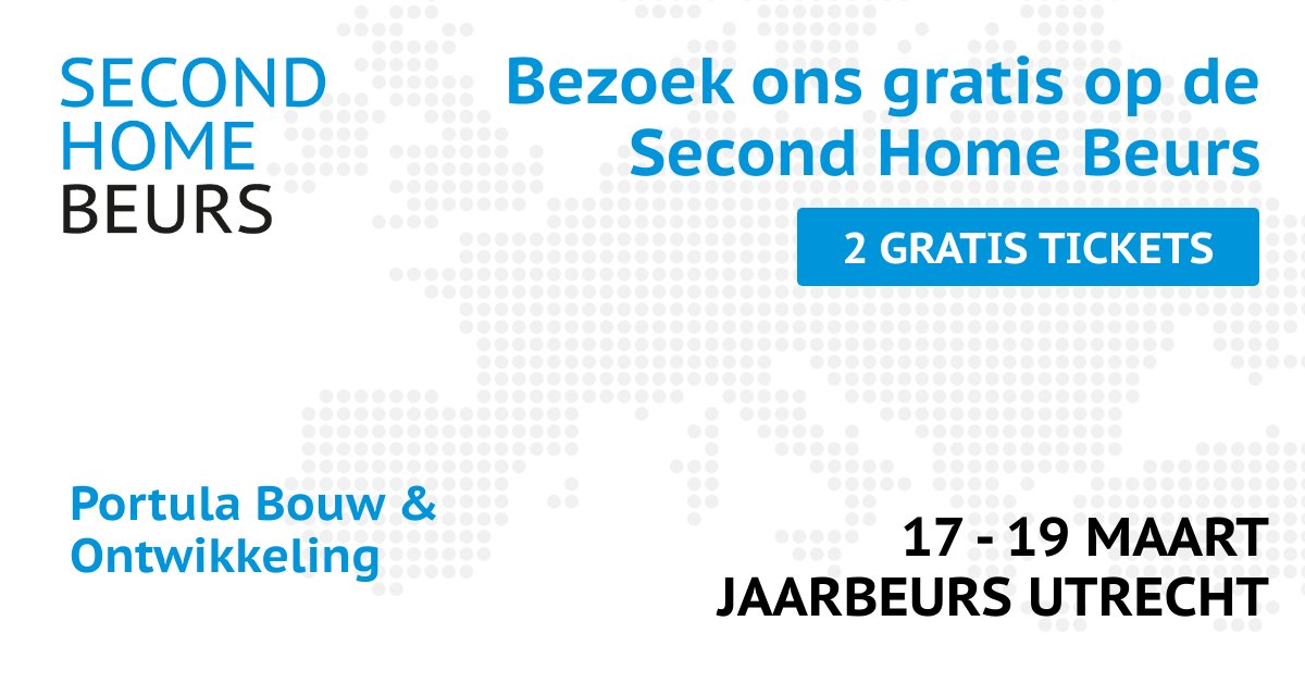 portulabv's tweet photo. Nog geen plannen dit weekend? Vanaf a.s. vrijdag staan wij drie dagen op de Second Home Beurs in Jaarbeurs Utrecht om u alles te vertellen over investeren én verhuren in Noorwegen. Ontvang 2 gratis tickets via: https://t.co/W8HESf1opS https://t.co/zuM7E6W0mM