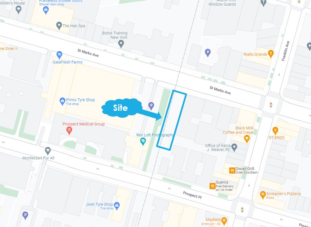 AssetCrg's tweet photo. AVAILABLE EXCLUSIVE: Vacant lot for sale at 530 St. Marks Avenue, Brooklyn, NY 11238. The 3,469 square foot lot has preliminary plans for an eight-story building. Click here for more details: https://t.co/CqPyqzWNk3 https://t.co/RK1CISFAdi