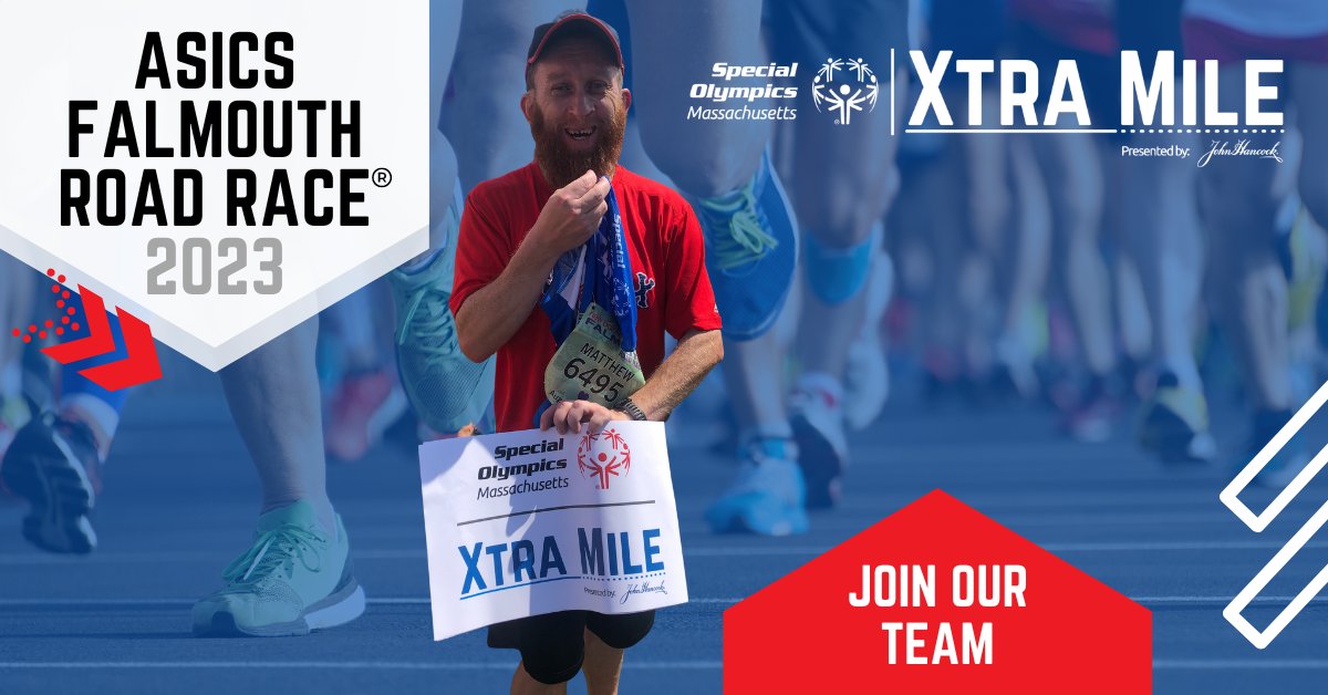 SpOlympicsMA's tweet photo. Run the #FalmouthRoadRace on Aug.20th! Take on seven miles along the beautiful Cape Cod trail as a member of our Xtra Mile Team! 

Register Here: https://t.co/YvUJV2GELD
#XtraMile #RunCapeCod #Running https://t.co/FAczRhzvwv