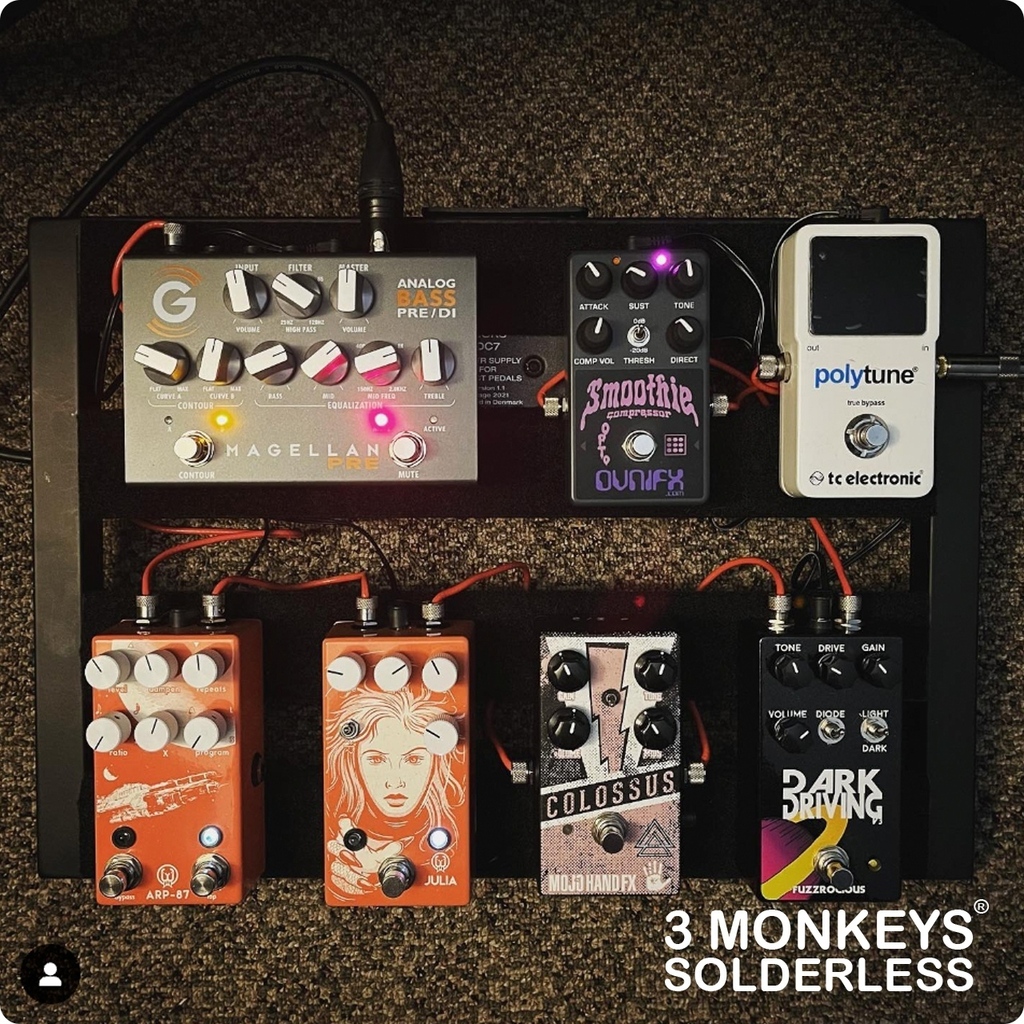 #REPOST @mr_m_noir⁠
One of two current bass pedal boards. I am totally digging the <a href="/genzleramps/">Genzler Amps</a> Magellan Pre pedal! It sounds so good that you do not need a cabinet sim! Very clear yet warm and punchy. The switchable dual contours make the MP very ve… instagr.am/p/Cp0mN6XJfOh/
