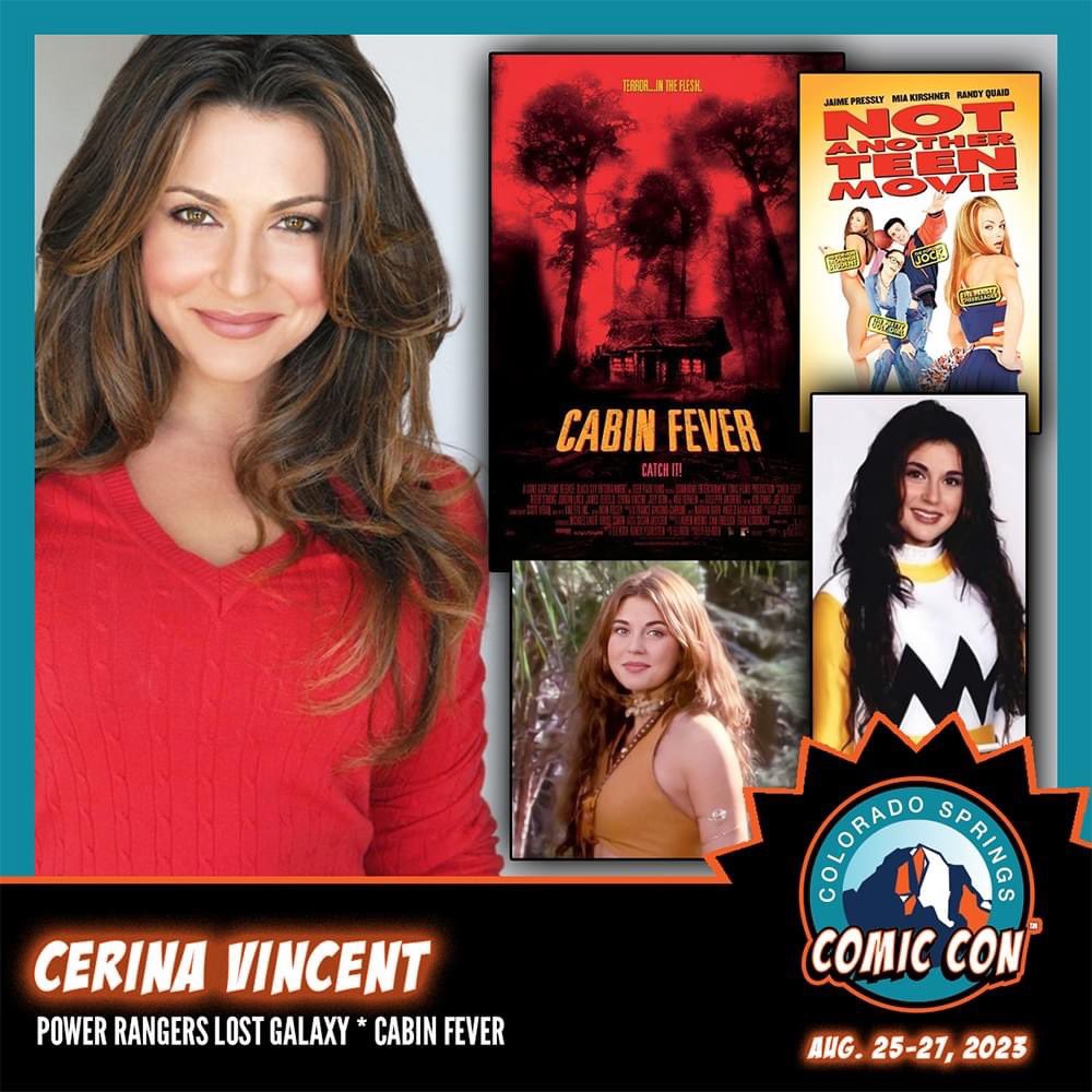 From Maya the Yellow Power Ranger to iconic Hollywood Scream Queen! <a href="/cerinavincent/">Cerina Vincent</a> is headed to <a href="/cscomiccon/">Colorado Springs CC</a> August 25-27 dangerousentertainment.net style!

#cerinavincent #cabinfever #powerrangers #powerrangerslostgalaxy #horror #screamqueen  #disney #stuckinthemiddle