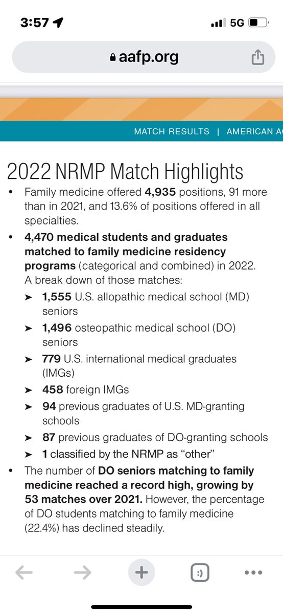 l_oshman's tweet photo. If we have 4935 spots and 10k applicants we still@have double the interest in #familymedicine than spots available in #match2023! https://t.co/RpIMKJI5RV