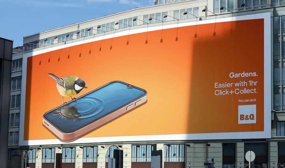 trevorbmbagency's tweet photo. As if to prove that Spring has arrived…The new B&amp;Q posters from @uncommon_LDN are once again blooming brilliant. https://t.co/HTgjsn3RM5
