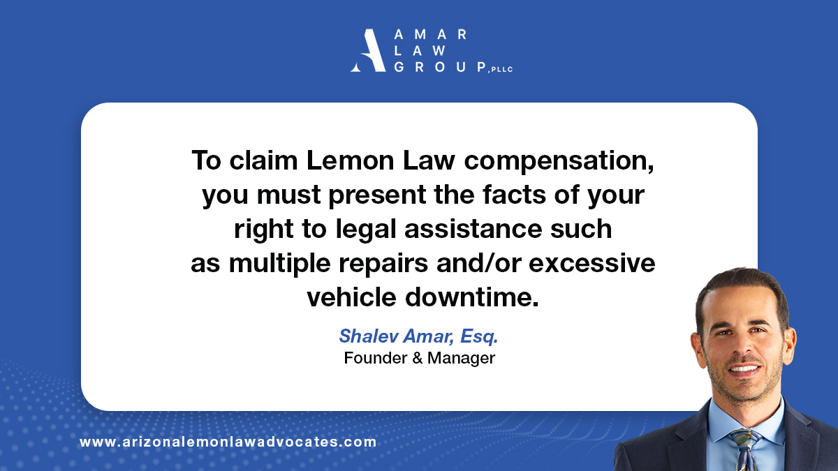 amarlawgroup's tweet photo. If you want to claim compensation for your defective vehicle, it is crucial to present repair records as evidence of your legal rights to assistance.

For more Arizona Lemon Law information visit
https://t.co/GXAIo7oAPg

#amarlawgroup #lemonlaw https://t.co/8qKuFP9zHv