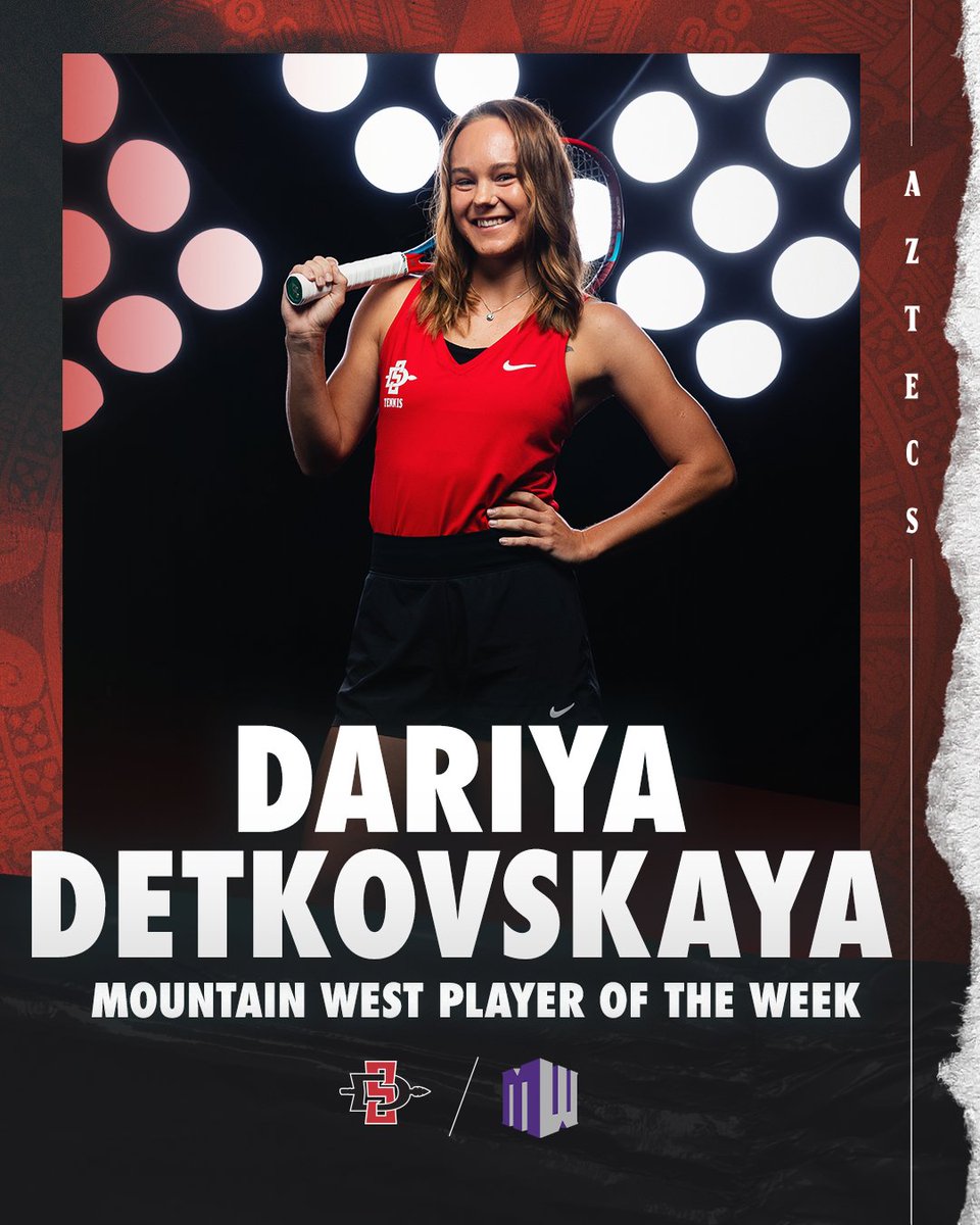 A perfect week? Yeah, that will work! 

After going 2-0 in singles play last week, Detkovskaya earns her first MW Player of the Week award!

📰: bit.ly/3YKlVww

#MakingHerMark #TheTimeIsNow