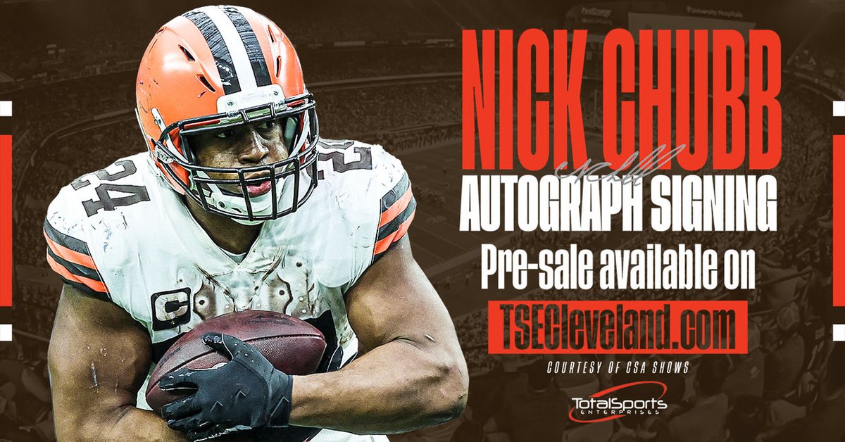 🚨 SIGNING ALERT 🚨

Pre-sale and mail-in options for our autograph signing with Nick Chubb: NOW AVAILABLE!

⬇️⬇️⬇️

tsecleveland.com/collections/up…