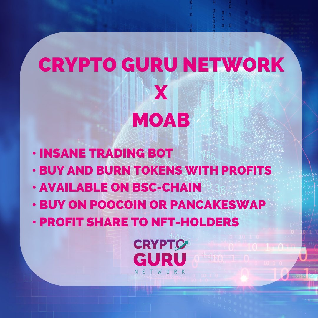 tradingjip's tweet photo. 🔥GURU X MOAB🔥

I have partnered with $MOAB, a project that is still in the early stages but has made insane progress already.

I am invested into it, check the thumbnail for more information and if you have any questions feel free to ask.

Always DYOR!

@moabshillbot https://t.co/bPvlvBlu31