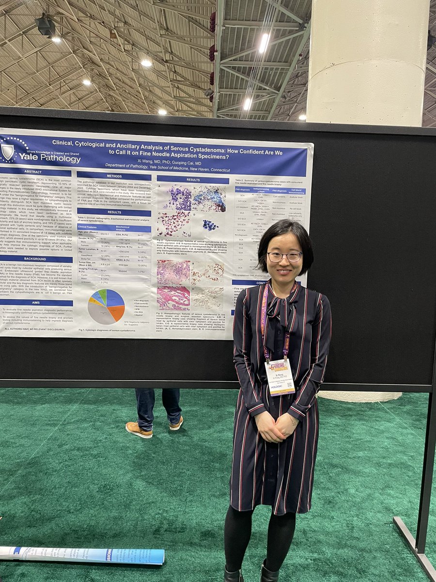 Wrapping up #USCAP by the poster today!