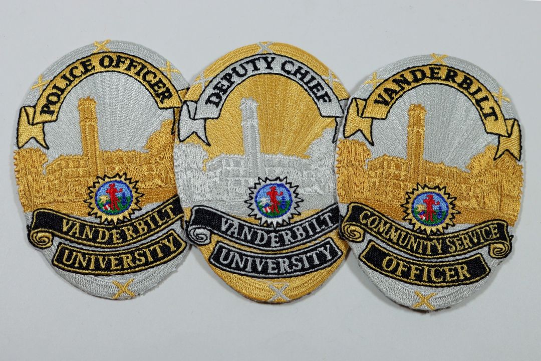 SymbolArts made these patches for the Vanderbilt Police Department. #symbolarts #symbolartspatches #patches #policepatches #embroideredpatch
