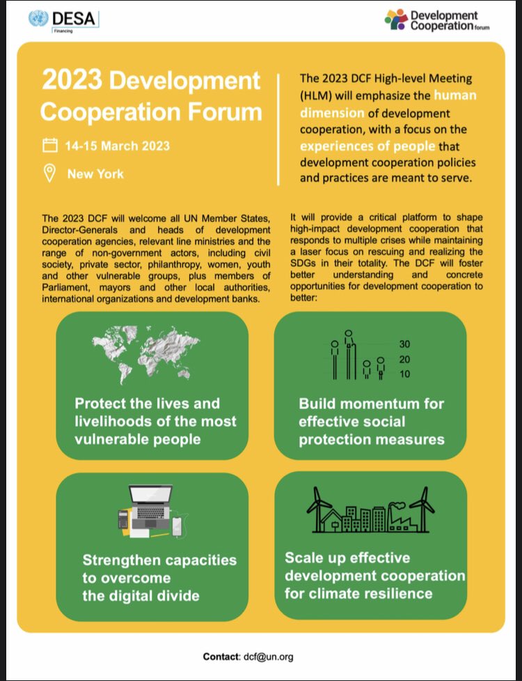 JuanEdjo's tweet image. Attending the United Nations #2023DevelopmentCooperationForum, which highlights the need for a major change in the paradigm of development cooperation, as well as in the architecture of development cooperation, among other aspects.