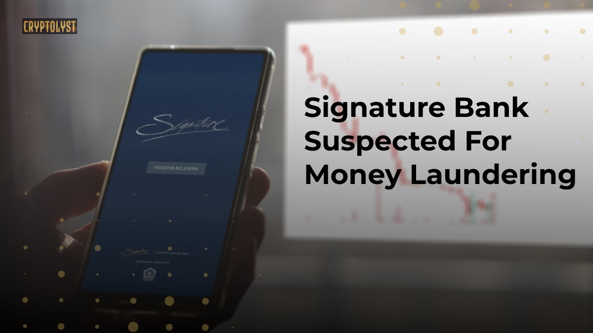 Col_on_Chain's tweet image. Signature Bank Suspected For Money Laundering😱😱

Before its closure, An investigation was placed on the trending Signature Bank to know if they practised the best measures against money laundering.

Here's what they found out👇
#Bitcoin #bbcdn
#Crypto

cointelegraph.com/news/signature…