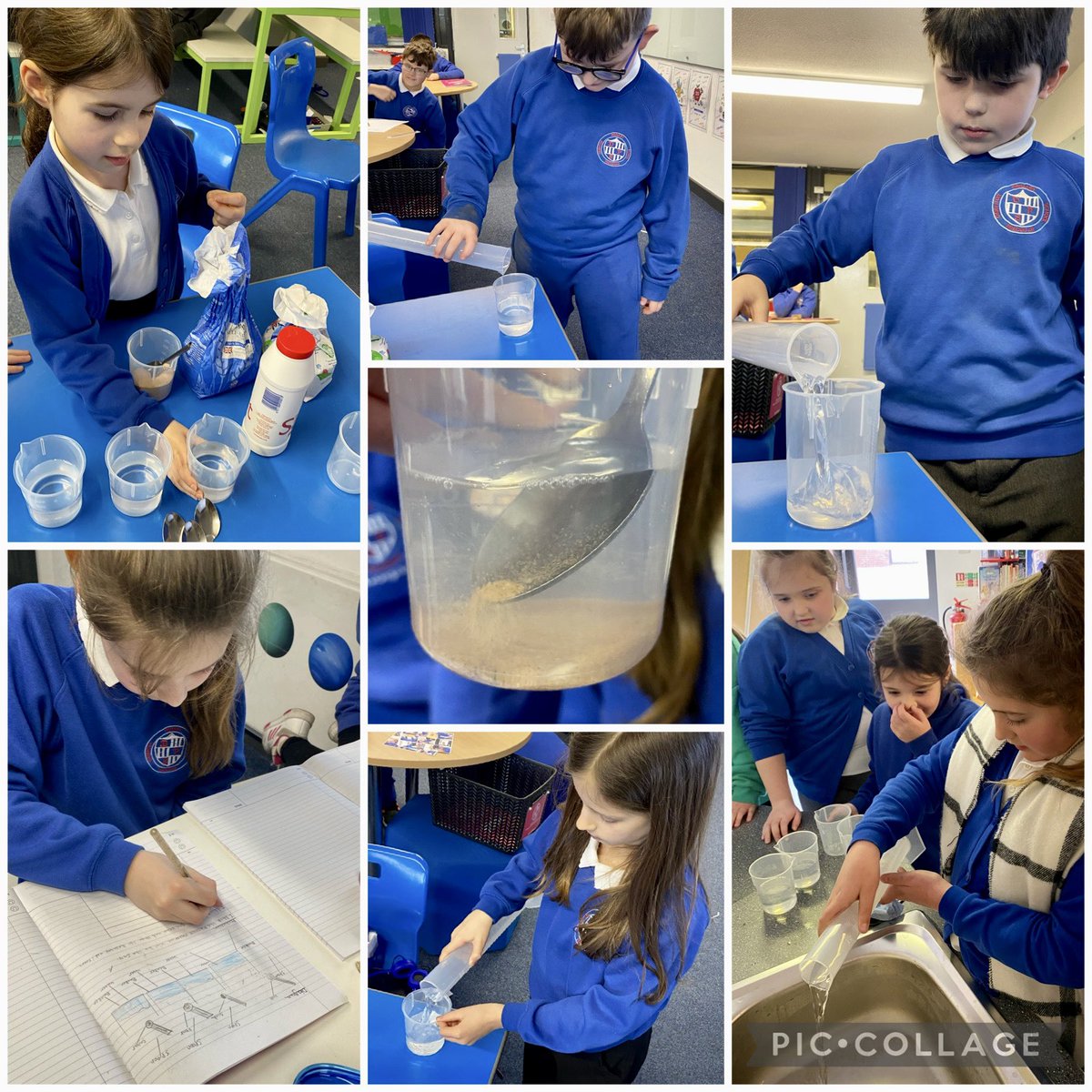 Observing and describing what happens to materials when they are mixed together. #BSW2023 #DPSSTEAM #BritishScienceWeek2023 💦 🥄