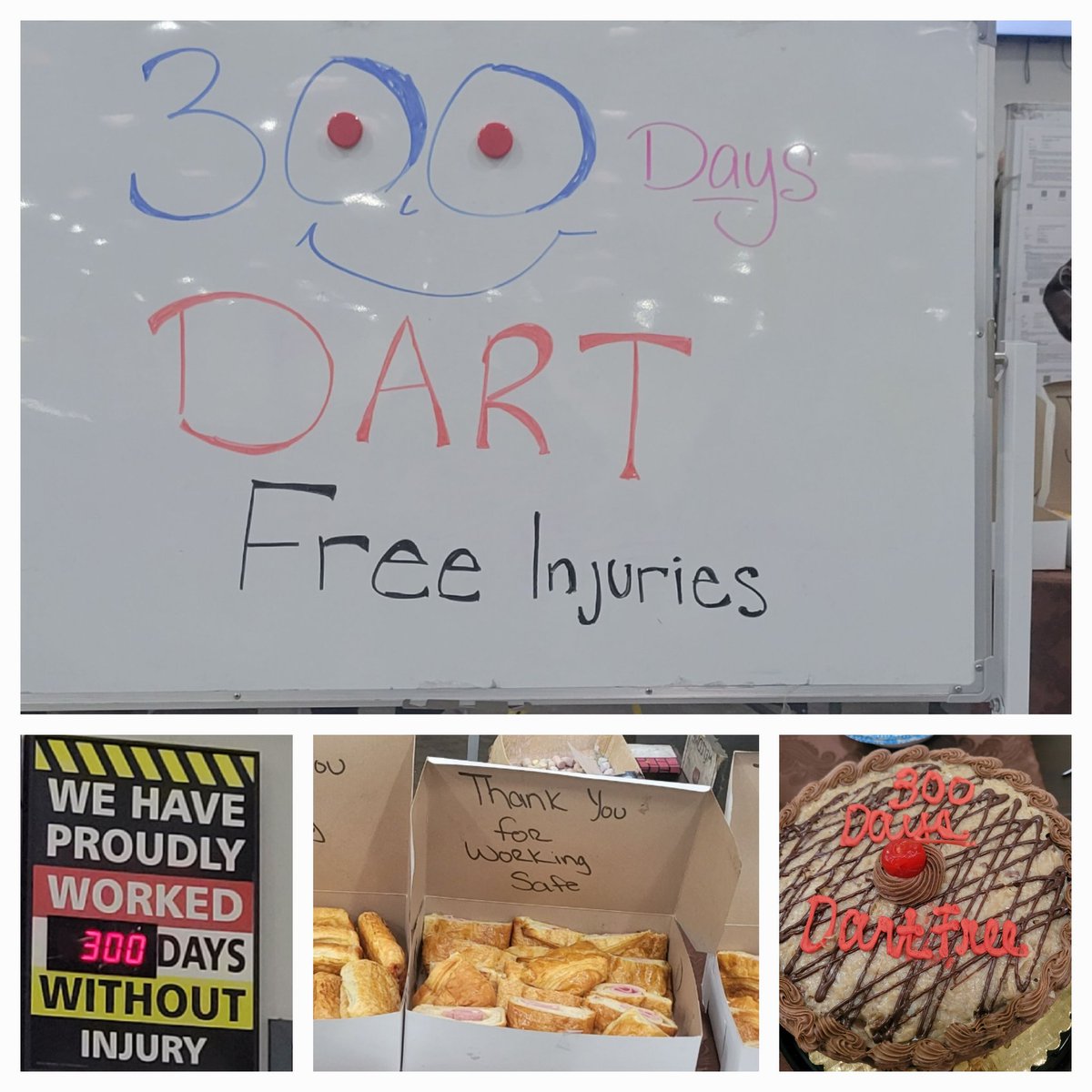 Great job everyone!!! Today we mark 300 days DART FREE!!! Let's keep it going! #UPSsafety #Compton <a href="/ChuckCHSP/">Chuck Plouff</a>