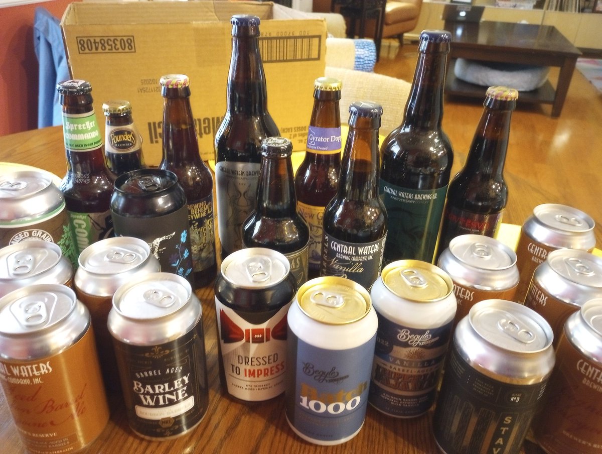 Splendiferous barrel-aged haul brought to Georgia by @JBullski

Whales live in the Midwest!

<a href="/BegyleBrewing/">Begyle Brewing</a>
<a href="/EagleParkBeer/">Eagle Park Brewing</a>
@CWBrewing
<a href="/OldIrvingBeer/">Old Irving Brewing Co.</a>
<a href="/newglarusbrew/">New Glarus Brewery</a>
<a href="/3floyds/">3 Floyds Brewing</a>
<a href="/sprecherbrewery/">Sprecher Brewery</a>

#beergeek #CraftBeer