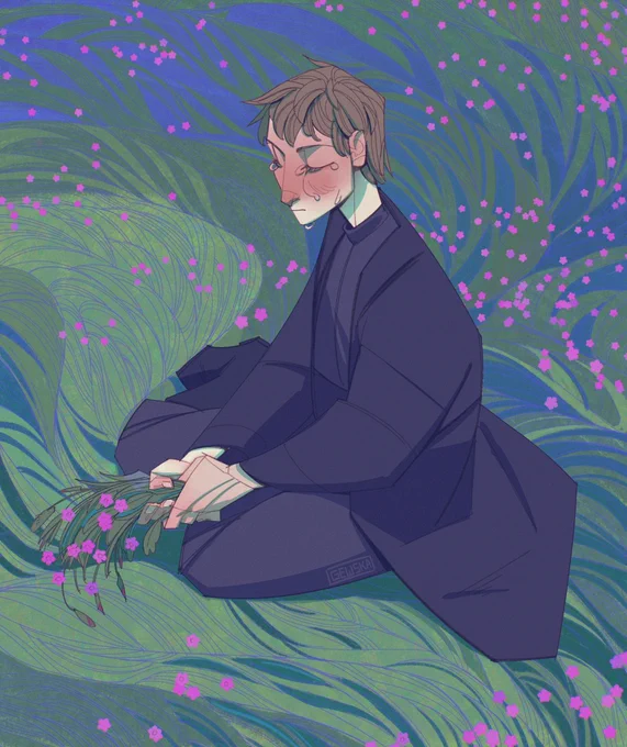 QRT with your flower art Love flowers, I draw them whenever I have no idea what to draw ahah  