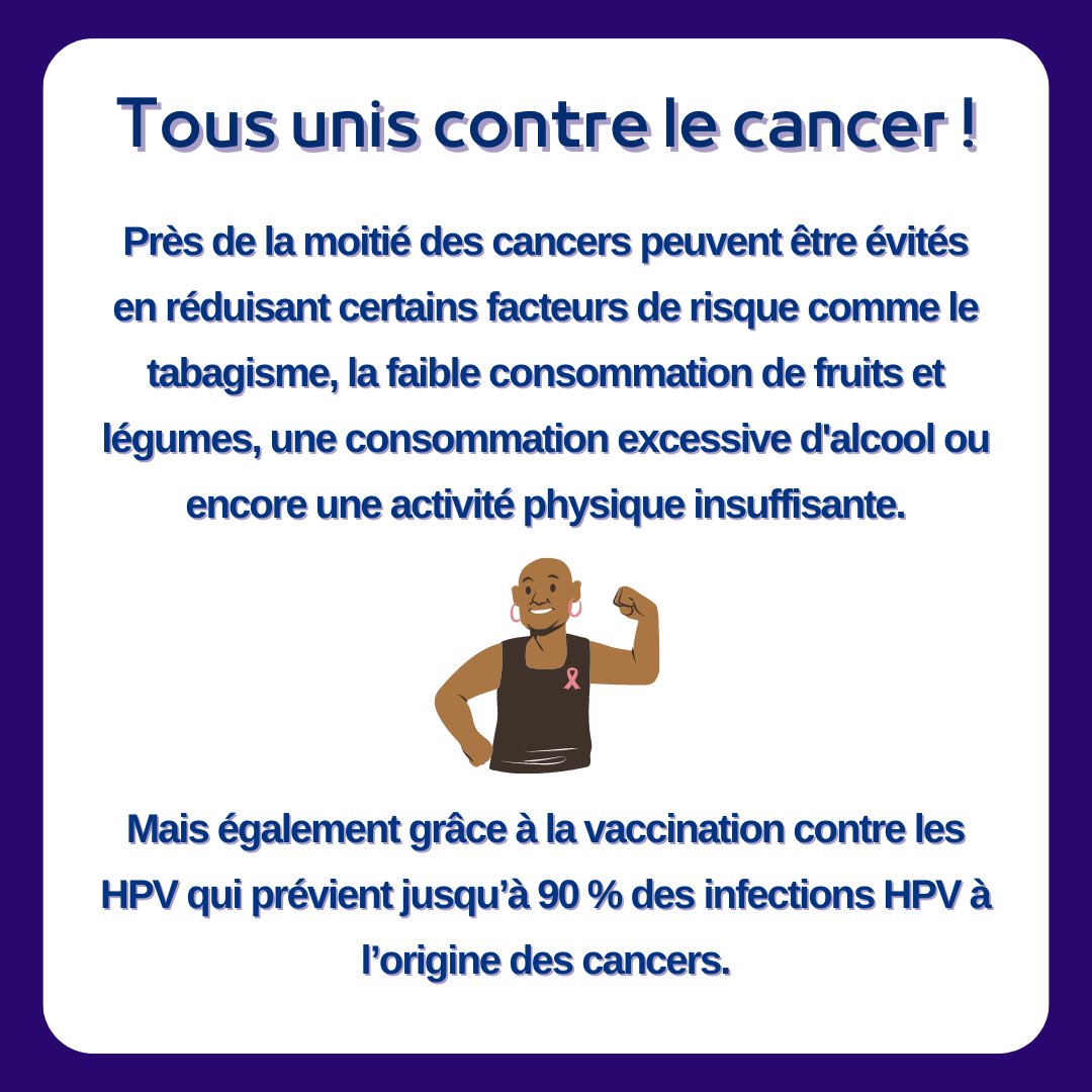 🎗️Semaine nationale de lutte contre le cancer + Mars Bleu (mois de sensibilisation au dépistage du cancer colorectal) : 2 raisons d’agir pour rester en bonne santé 💪 

#Prevention #Cancer #Santé #Dépistage