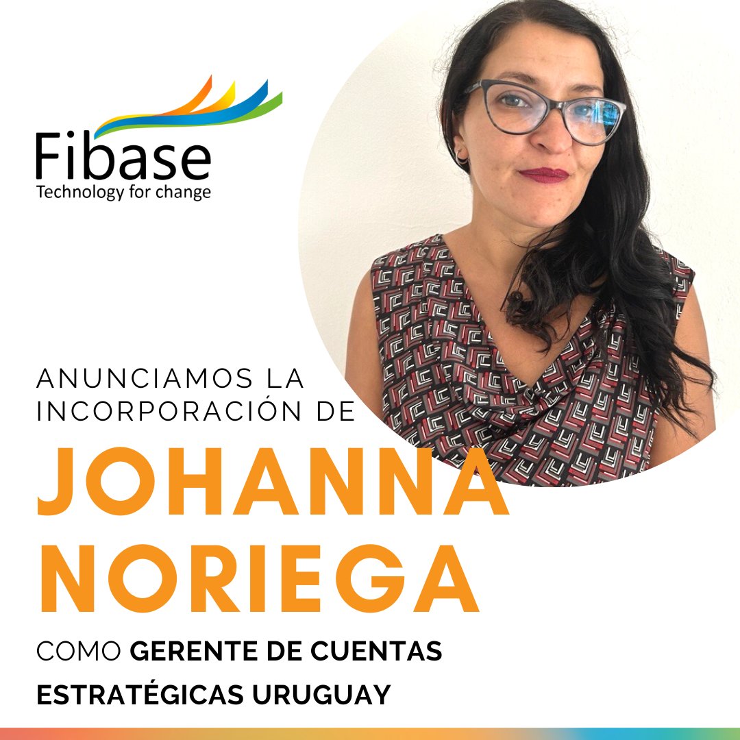 FibaseL's tweet photo. Incorporación de Johanna Noriega.
Se encargará de los procesos comerciales y atención a nuestros clientes en Uruguay.Cuenta con 10 años de experiencia en atención, captación y fidelización de clientes. 
¡Bienvenida a Fibase! https://t.co/piOUiTEkLb