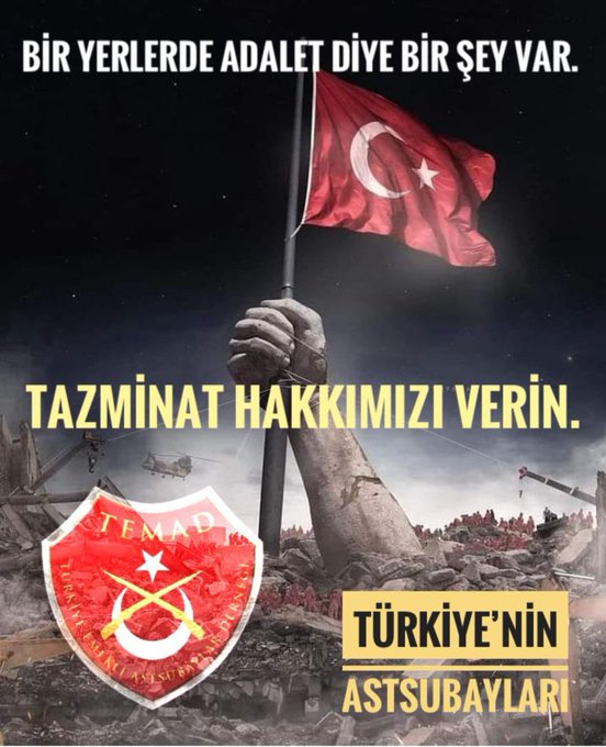 #AstsubaylarıDuyun 
Tazminat Hakkımızı alacağız.Durmak yok mücadeleye devam.
<a href="/RTErdogan/">Recep Tayyip Erdoğan</a>
<a href="/NureddinNebati/">Dr.Nureddin NEBATİ🇹🇷</a>
<a href="/suleymansoylu/">Süleyman Soylu</a>
<a href="/tcsavunma/">T.C. Millî Savunma Bakanlığı</a>
<a href="/kilicdarogluk/">Kemal Kılıçdaroğlu</a>
<a href="/mustafaelitas/">Mustafa Elitaş</a>
<a href="/fuatoktay/">Fuat Oktay</a>
<a href="/AhmetAYDIN_02/">Ahmet AYDIN</a>
<a href="/HMBakanligi/">T.C. Hazine ve Maliye Bakanlığı</a>
@FOXTurkiye
<a href="/meral_aksener/">Meral Akşener</a>
<a href="/herkesicinCHP/">CHP 🇹🇷</a>
<a href="/iyiparti/">İYİ Parti</a>
@AKParti