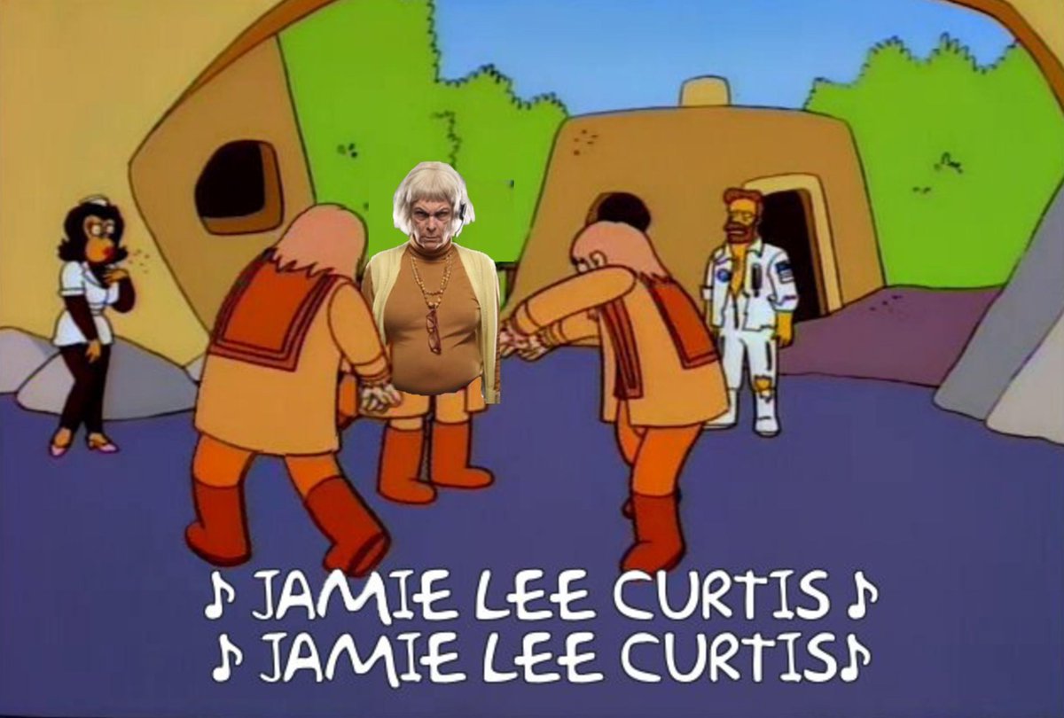 SimpsonSideshow's tweet photo. Congratulations Jamie Lee Curtis for winning the Oscar for Everything Everywhere All At Once https://t.co/m8MOHjrSNt