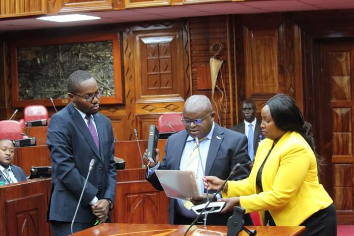 SenMariamOmar's tweet photo. Today, the Senate Lands Committee & @NAssemblyKE Dept. Committee on Environment recommend approval of 3 nominees as members of National Climate Change Council. #ClimateChangeCouncil #ParliamentaryApprovalAct #Environment #climatechange #Kenya @Senate_KE https://t.co/q0NUiOciz8